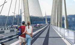 Bridge over Golden Horn in Vladivostok